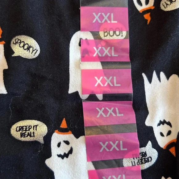 Feeling Festive Halloween Jet Black Ghost Leggings - Picture 5 of 9